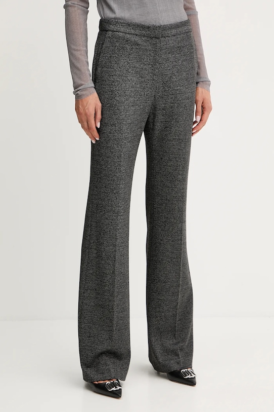 Hlače BOSS Z elastanom siva 50543725