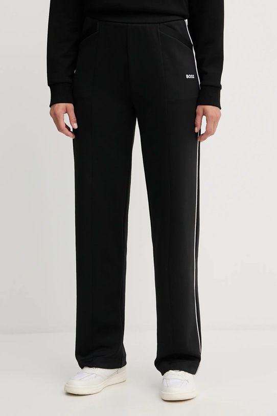 BOSS pantaloni de trening tricotaj negru 50544183