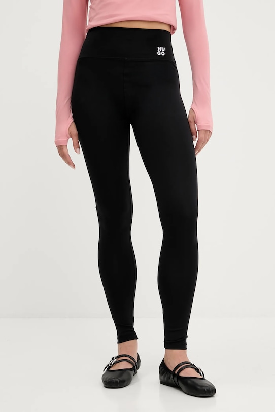 HUGO leggings maglia nero 50545350