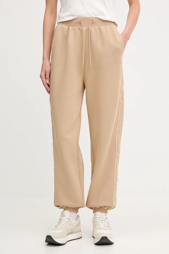 Guess spodnie dresowe dziecięce MARYELLA dzianina beżowy V5YB02.KB3P2