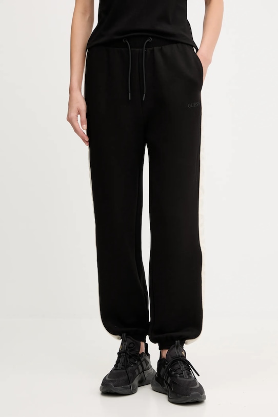 Guess pantaloni de trening pentru copii MARYELLA tricotaj negru V5YB02.KB3P2