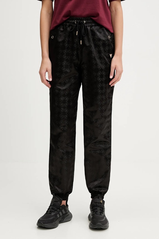 Guess pantaloni AOP semplice nero V5YB14.WHFU0