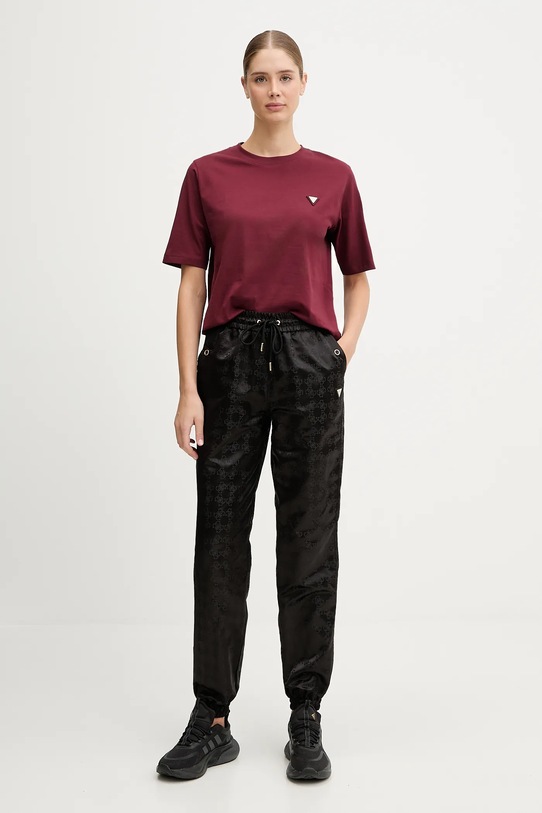 Guess pantaloni AOP V5YB14.WHFU0 nero AW25