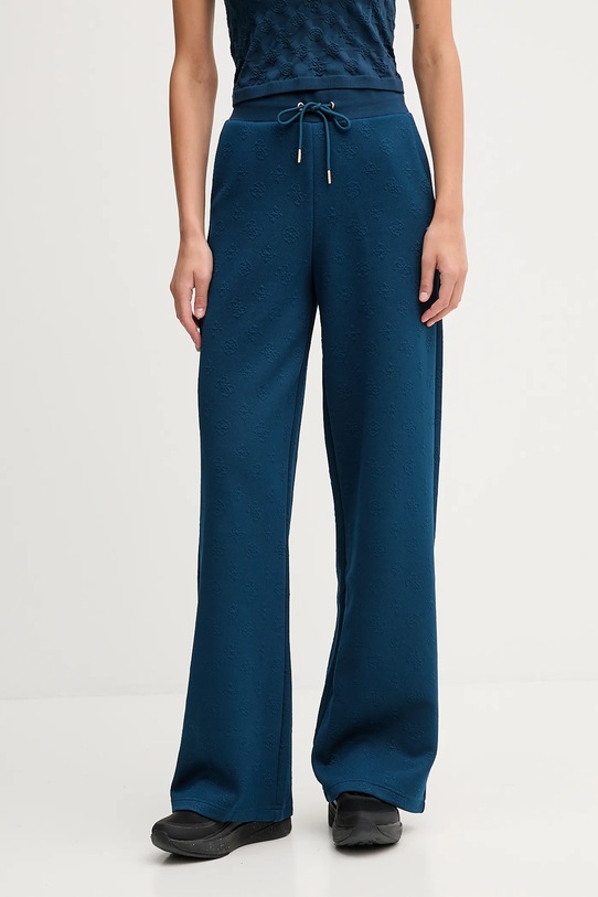 Спортивні штани Guess PEONY трикотаж блакитний V5YB19.KBSL2