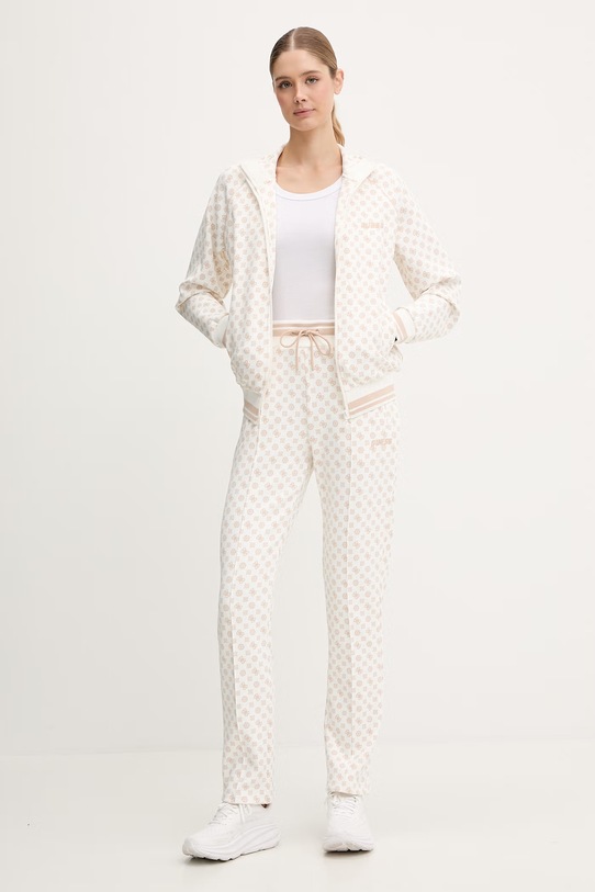 Guess spodnie dresowe NEW AGGIE V5YB20.KB212 beżowy SS26