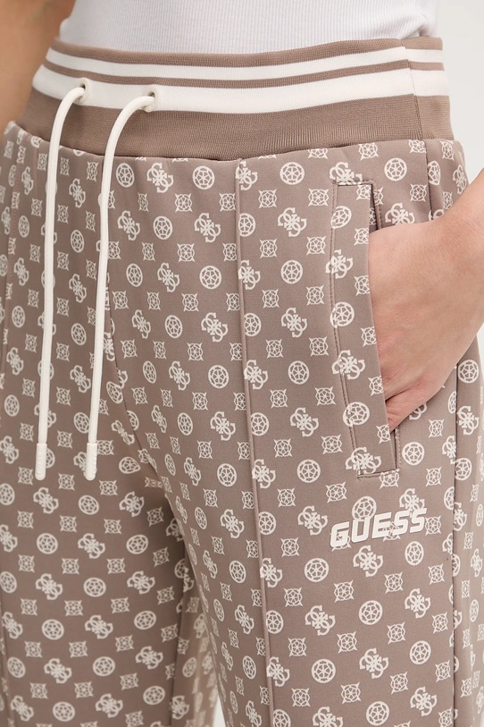 Guess spodnie dresowe NEW AGGIE beżowy V5YB20.KB212