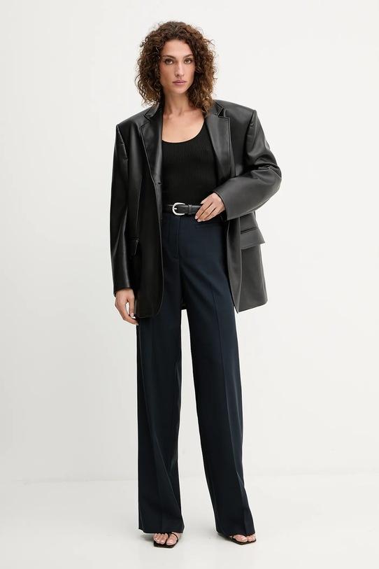 Iceberg pantaloni B101.5257 bleumarin AW25