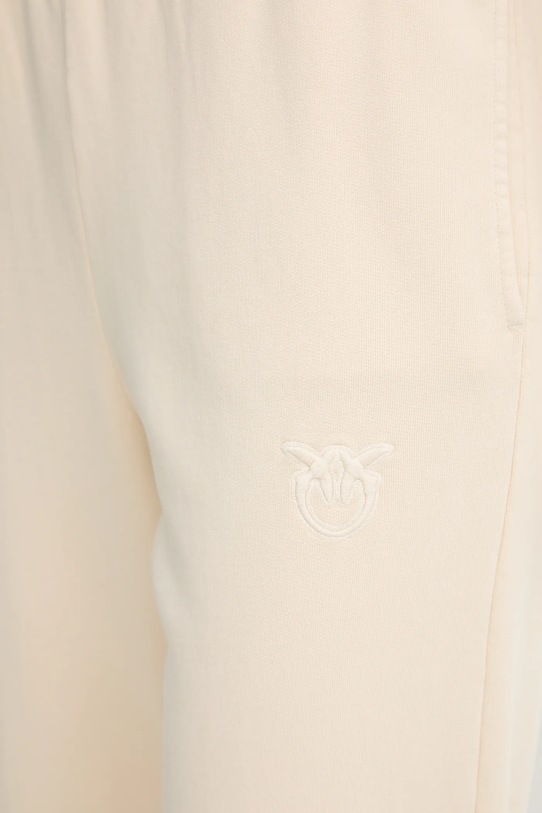 Pinko pantaloni de trening din bumbac bej 105508.A2RB