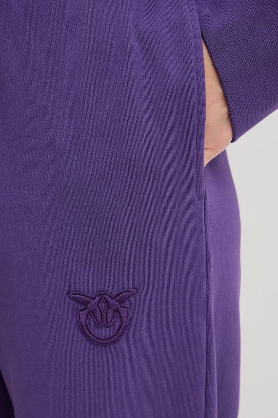 Pinko pantaloni de trening din bumbac violet 105508.A2RB