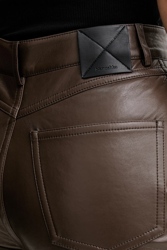 Nanushka pantaloni maro NW25PFPA15278