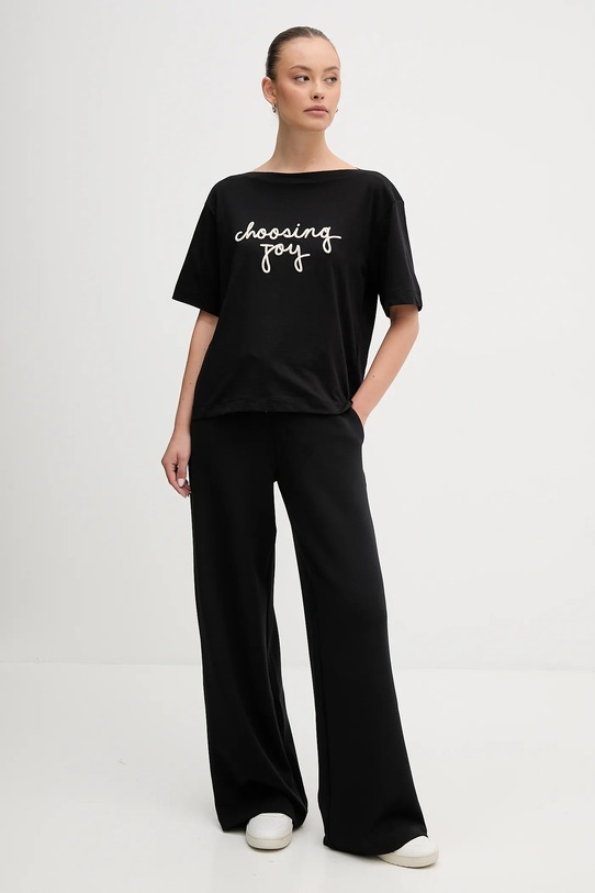 Спортивні штани United Colors of Benetton 3QAFDF01D чорний AW25