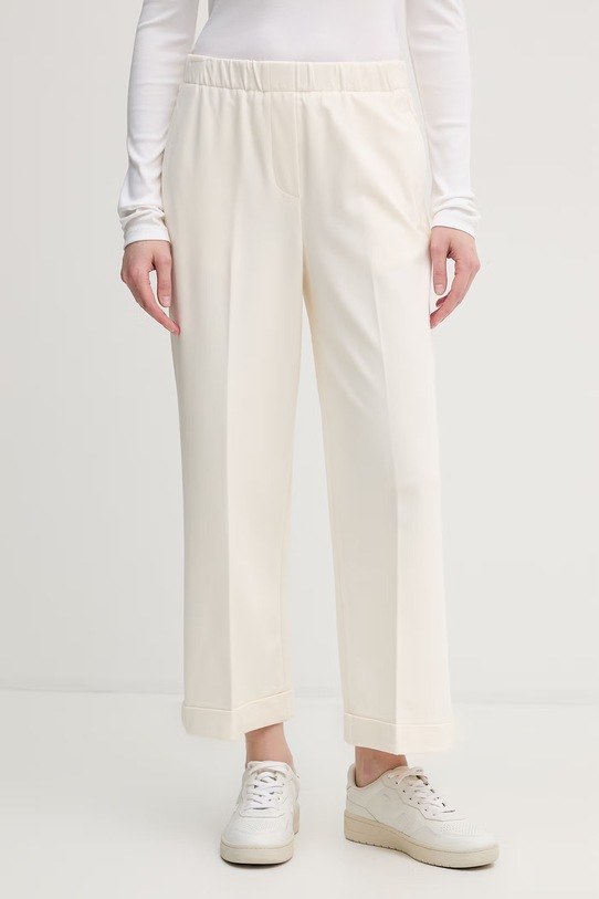 United Colors of Benetton spodnie damskie beżowy 47CKDF09Y