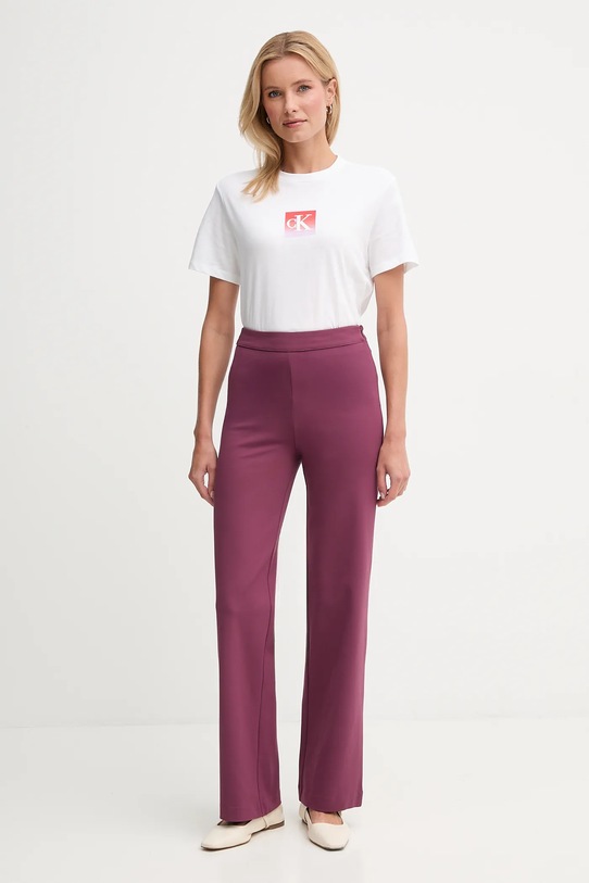 United Colors of Benetton spodnie 47CKDF0A1 fioletowy AW25