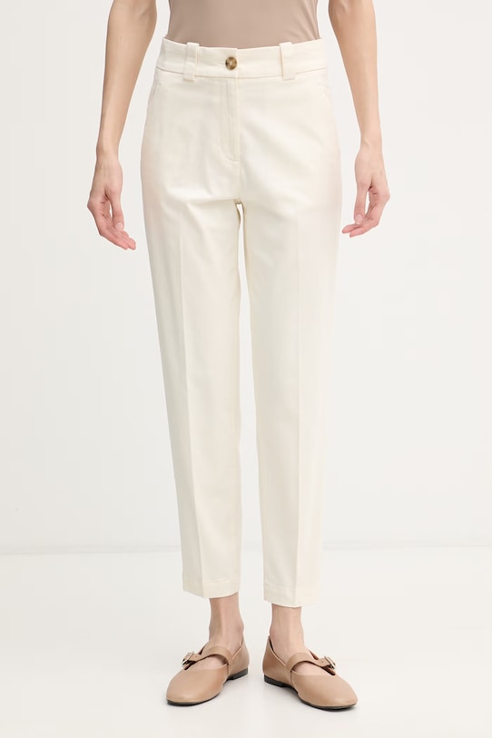 United Colors of Benetton slim fit hlače za žene bež 4FRXDF096