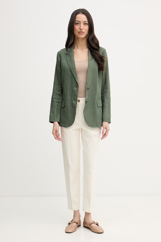 United Colors of Benetton slim fit hlače za žene 4FRXDF096 bež SS26