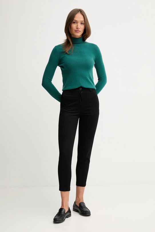 United Colors of Benetton spodnie 4FRXDF096 czarny AW25