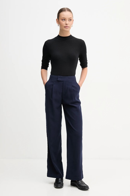 United Colors of Benetton spodnie 4K3ADF09Z granatowy AW25