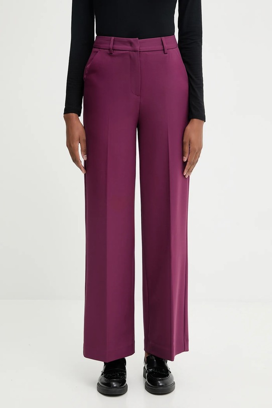 United Colors of Benetton spodnie z elastanem fioletowy 4L4HDF07F