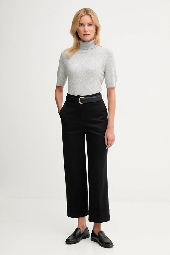 United Colors of Benetton spodnie 4SJCDF07J czarny AW25