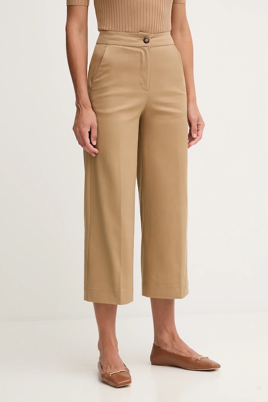 United Colors of Benetton spodnie z elastanem zielony 4SJCDF09W