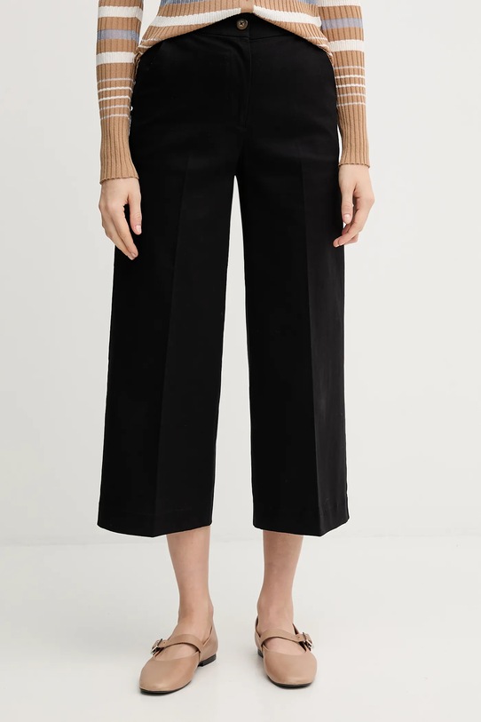 United Colors of Benetton spodnie z elastanem czarny 4SJCDF09W