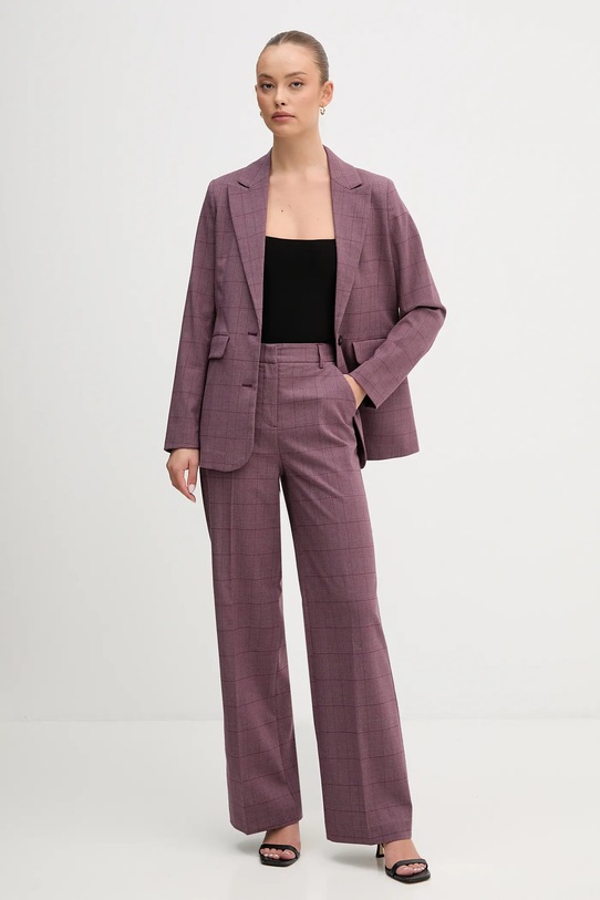 United Colors of Benetton pantaloni 4X8MDF07F burgundia AW25