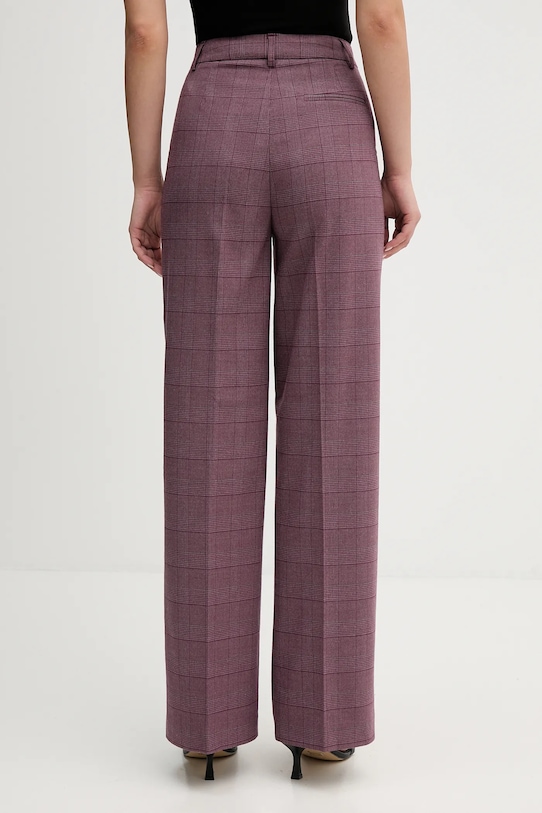 Odzież United Colors of Benetton spodnie 4X8MDF07F bordowy