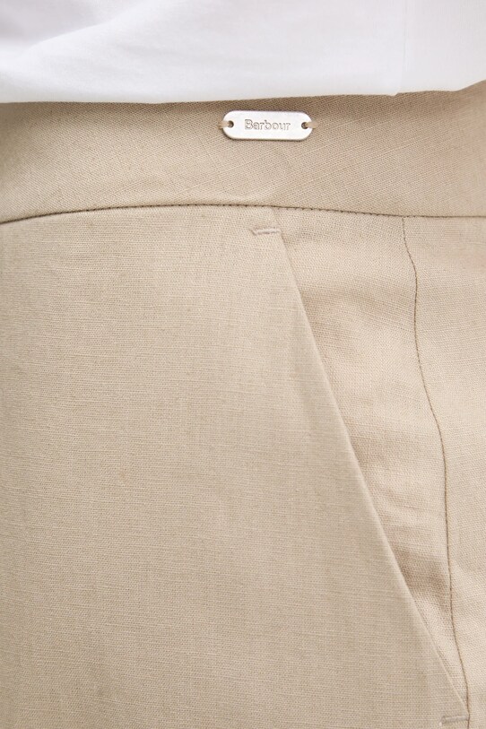 Barbour nadrág vászonkeverékből LUCY bézs LTR0384