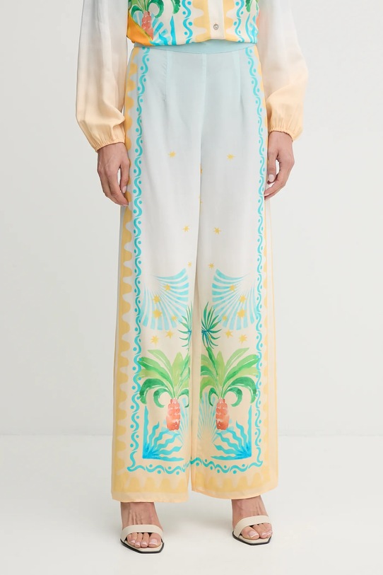 Never Fully Dressed pantaloni Elissa cu modele albastru NFDTR497