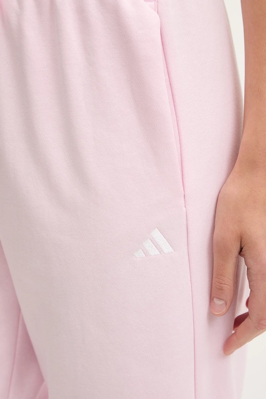 adidas spodnie dresowe Essentials Small Logo Feel Cozy różowy JI6053