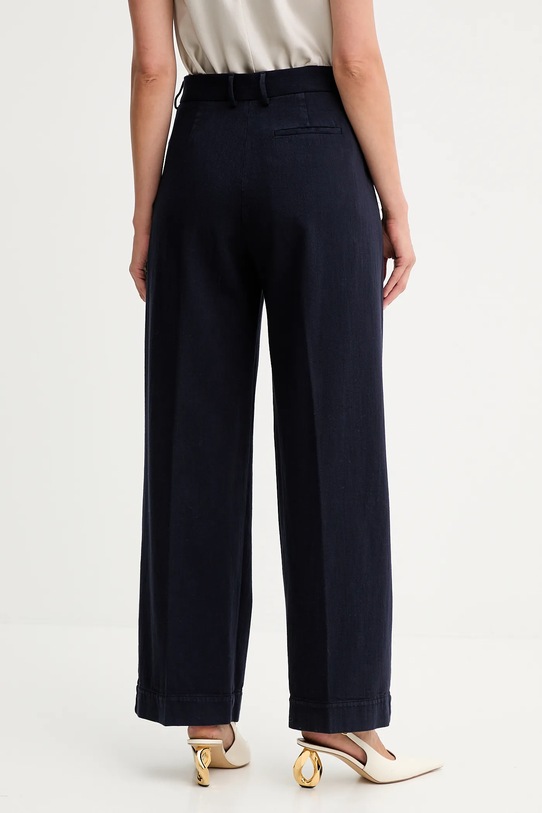 Odzież Forte Forte spodnie bawełniane 14036.my.pants granatowy