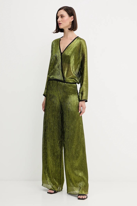 Forte Forte spodnie 14106.my.pants zielony AW25