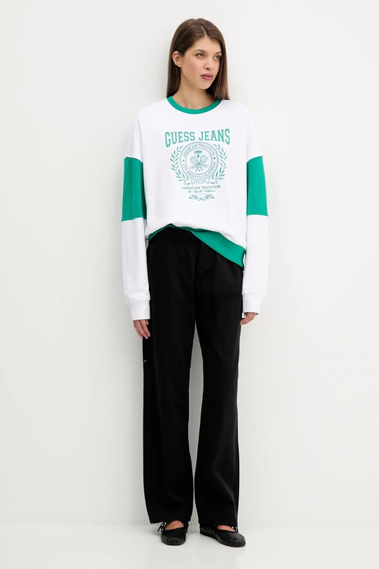 Τζιν παντελόνι Guess Jeans W5YB53.WHFR1 μαύρο AW25