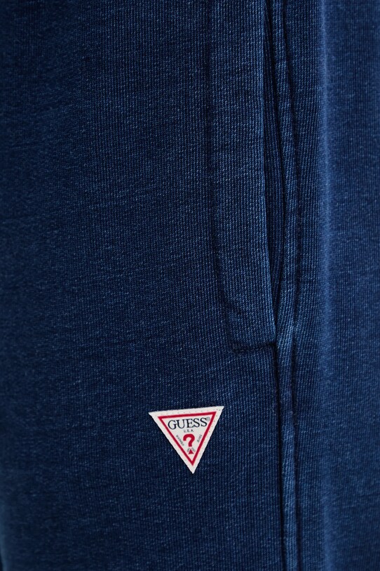Pamučni donji dio trenirke Guess Jeans mornarsko plava W5YB65.KCXQ1