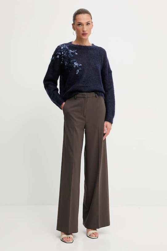 Blugirl Blumarine spodnie RF5090.T5771 brązowy AW25