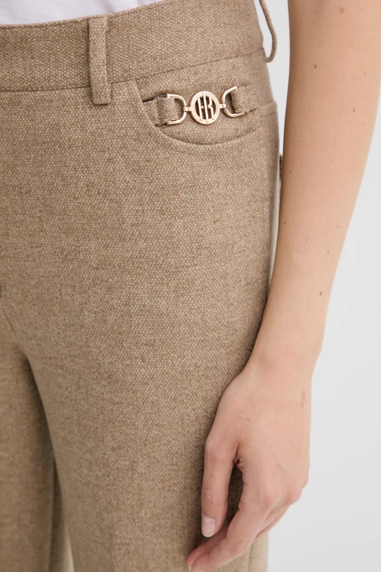 Штани з домішкою вовни Fracomina бежевий FR25WVA014W80501