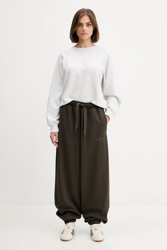 adidas Originals spodnie dresowe bawełniane Essentials JW0988 zielony AW25
