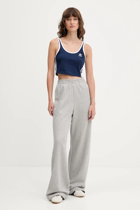 Хлопковые спортивные штаны adidas Originals Essentials JW2811 серый AW25