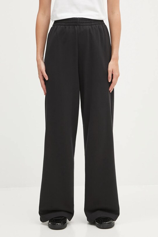 adidas Originals spodnie dresowe bawełniane Essentials gładkie czarny JW2812