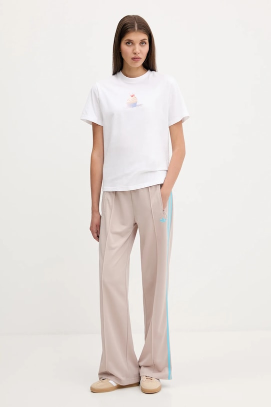 adidas Originals spodnie dresowe Firebird JY2691 beżowy AW25