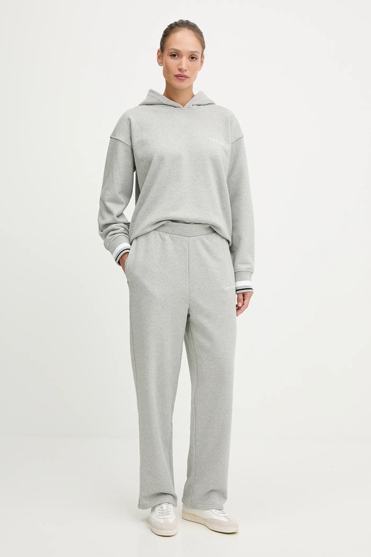 Tepláky Calvin Klein Performance LVGWF5P627 sivá AW25