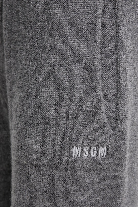 MSGM pantaloni de trening de lână gri 3941MDP190.257785