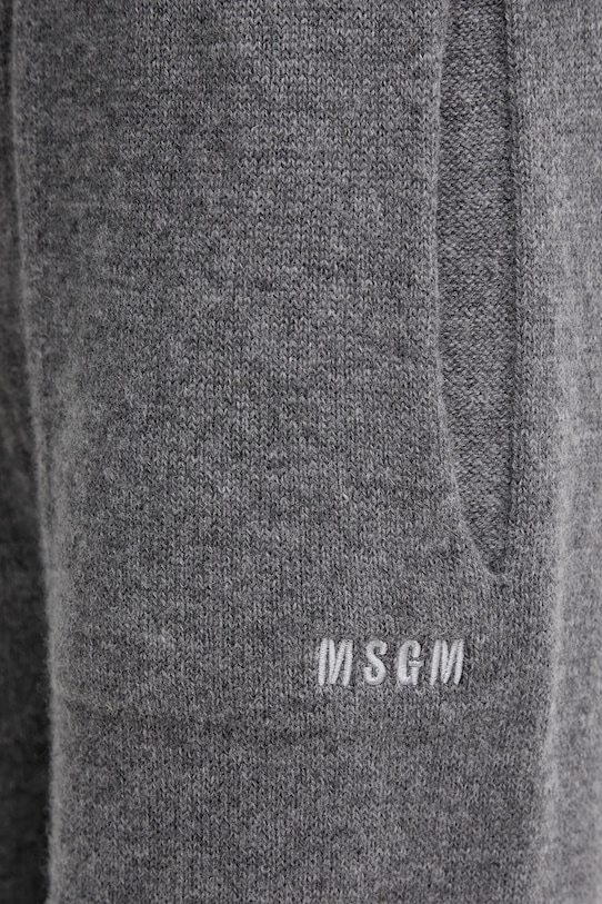 MSGM pantaloni de trening de lână gri 3941MDP190.257785