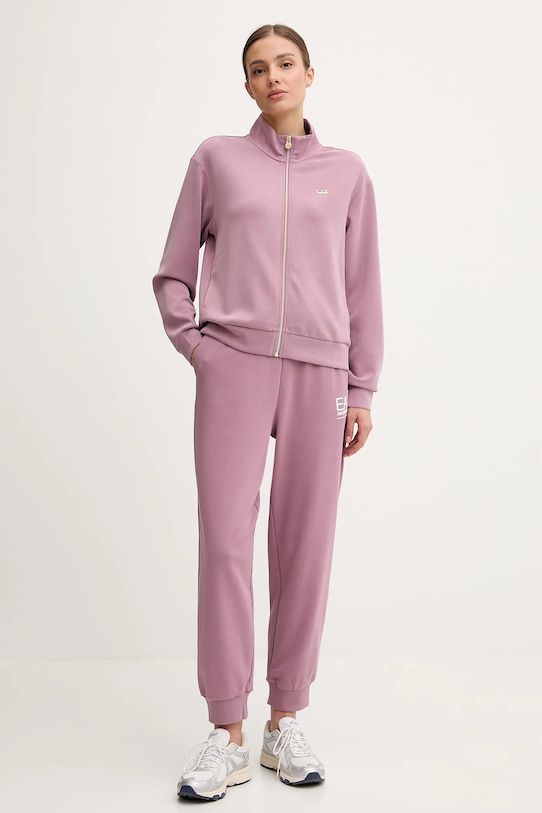 EA7 Emporio Armani spodnie dresowe AF12473.7W000418 różowy AW25