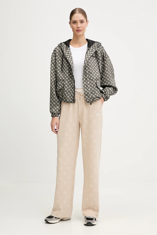 Guess spodnie dresowe PAULINA V5BB00.K1902 beżowy NC25