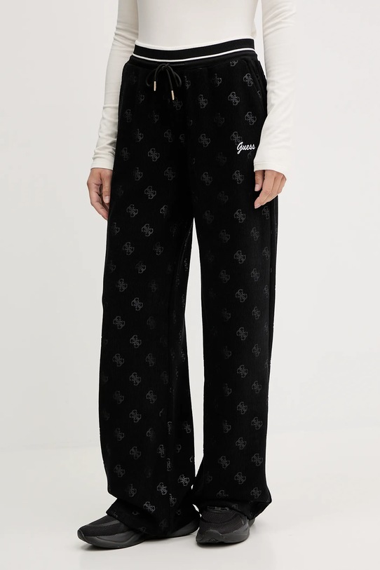 Tepláky Guess PAULINA s elastanom čierna V5BB00.K1902
