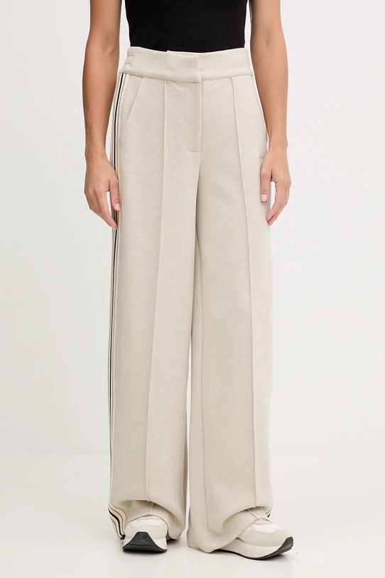 Guess pantaloni de trening cu amestec de lână MURIEL tricotaj bej V5BB16.KCX52
