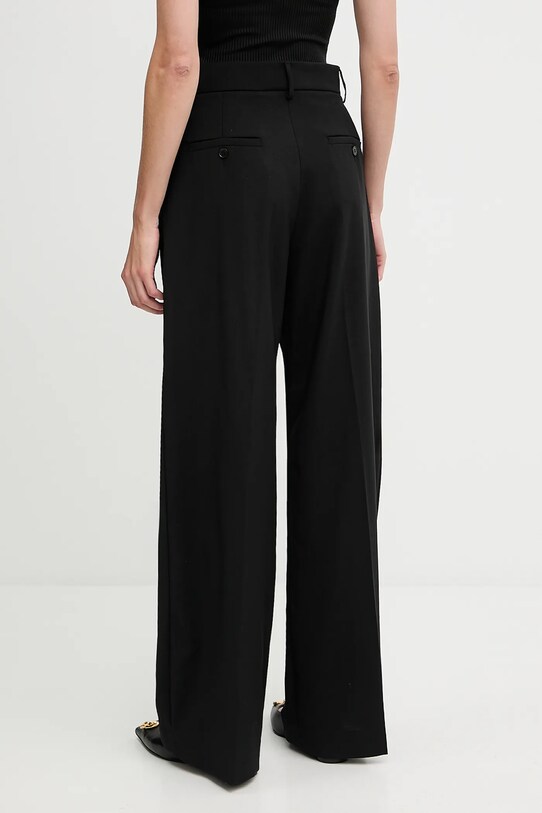 Oblečení Vlněné kalhoty Weekend Max Mara VISIVO 2525136031600 černá