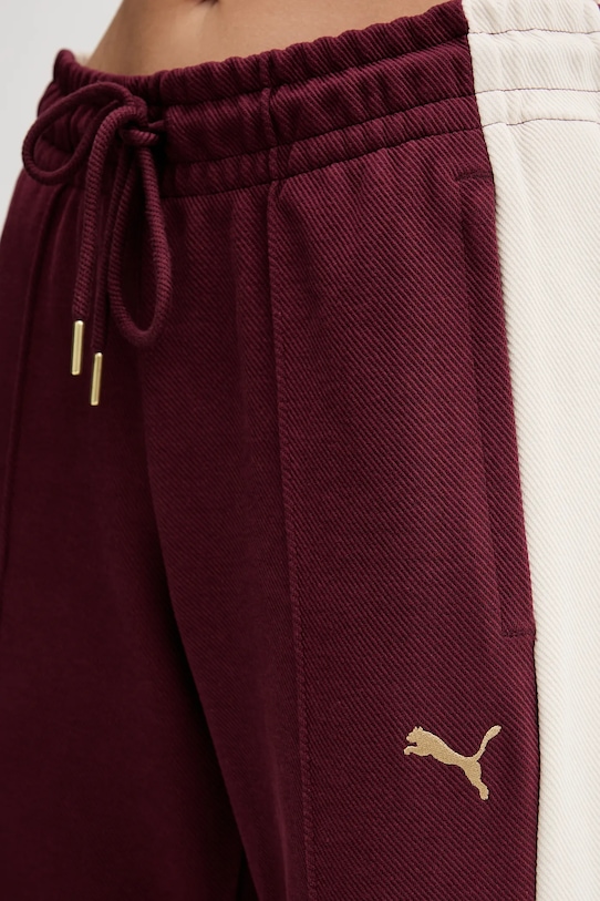 Puma pantaloni de trening burgundia 632138