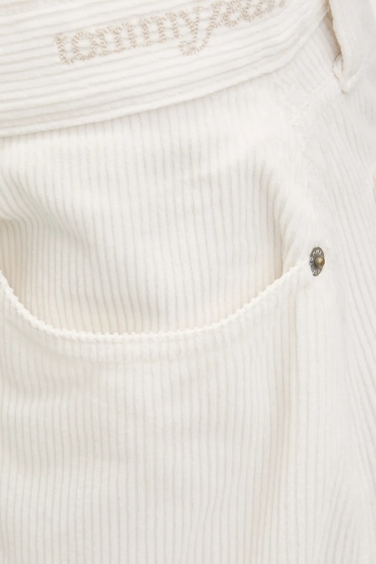 Tommy Jeans spodnie sztruksowe DW0DW21700 biały
